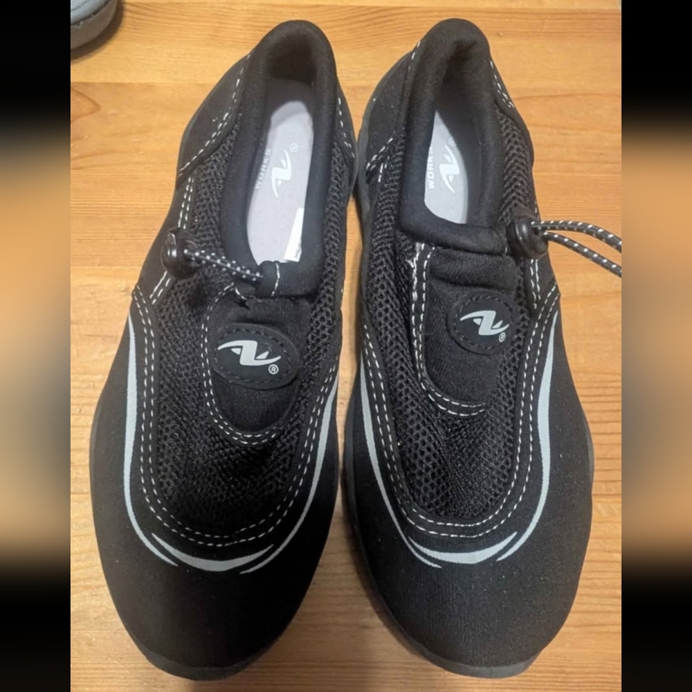 Athletic Works Black and Gray Kid's Water Shoes